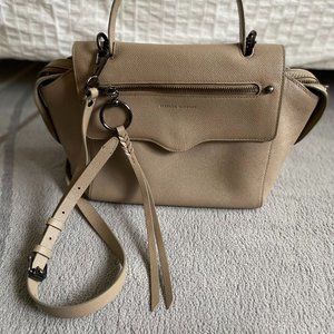 Rebecca Minkoff Gabby Leather Satchel/Crossbody in Taupe